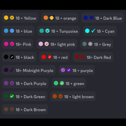Any color from this