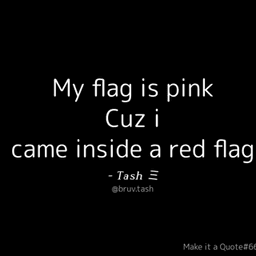 pink flag?
