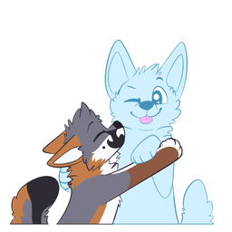 Grey Fox Hug