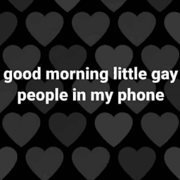 Gay people goodmorning