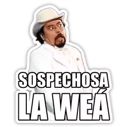 sospechosa la wea