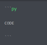 Code blocks py