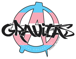 Gravitas Logo Transgender flag