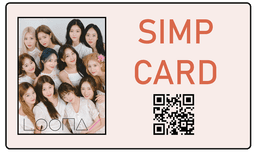 Loona OT12 Simp Card