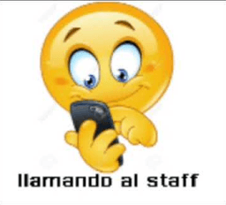 llamando al staff