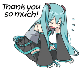 Miku Line Thank You So Much