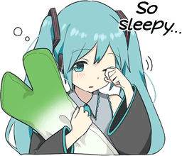 Miku Line Sleepy