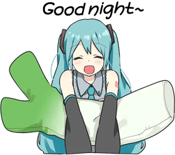 Miku Line Good Night