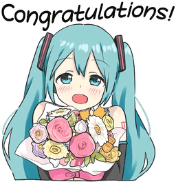 Miku Line Congratulations