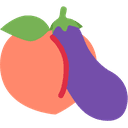 Eggplant and Peach