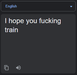 i hope you fucking train