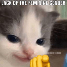 lack the feminine gender