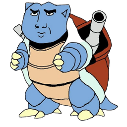 Handsome Blue Gun Turtle