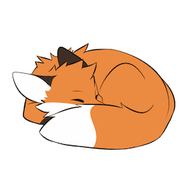 sleepy fox