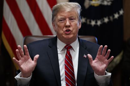 trump pointing finger at camera